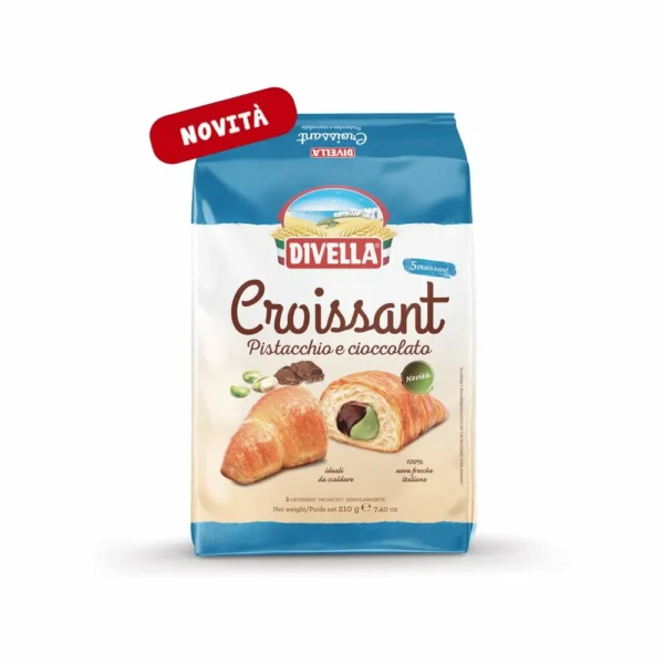 Croissant Divella bigusto Pistacchio e Cioccolato 5 pezzi